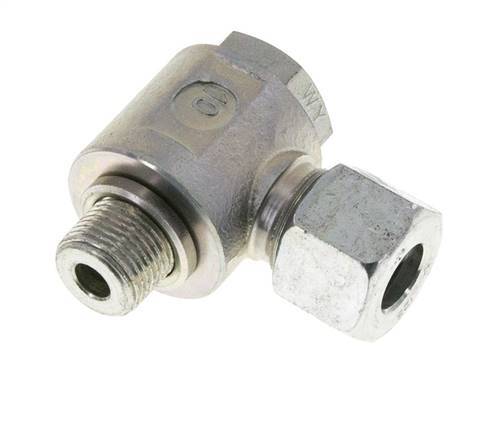 12S & G3/8'' Verzinkt Stalen Swivel Joint Snijringkoppeling Buitendraad 400bar Draaibaar ISO 8434-1