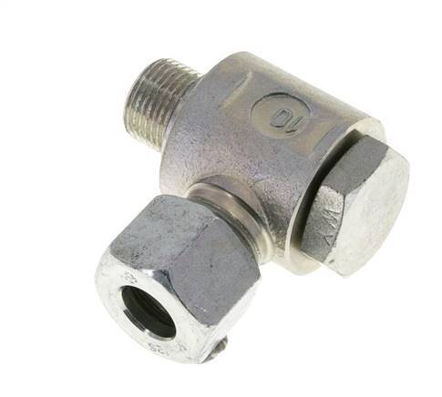 12S & G3/8'' Verzinkt Stalen Swivel Joint Snijringkoppeling Buitendraad 400bar Draaibaar ISO 8434-1