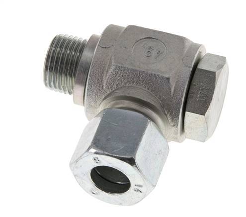 14S & G1/2'' Verzinkt Stalen Swivel Joint Snijringkoppeling Buitendraad 400bar Draaibaar ISO 8434-1