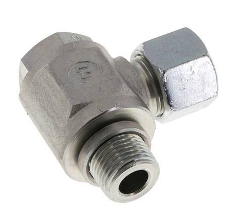 14S & G1/2'' Verzinkt Stalen Swivel Joint Snijringkoppeling Buitendraad 400bar Draaibaar ISO 8434-1