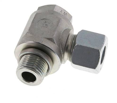 14S & G1/2'' Verzinkt Stalen Swivel Joint Snijringkoppeling Buitendraad 400bar Draaibaar ISO 8434-1
