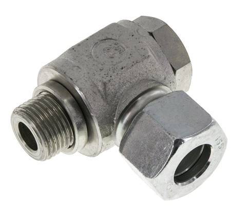 16S & G1/2'' Verzinkt Stalen Swivel Joint Snijringkoppeling Buitendraad 400bar Draaibaar ISO 8434-1