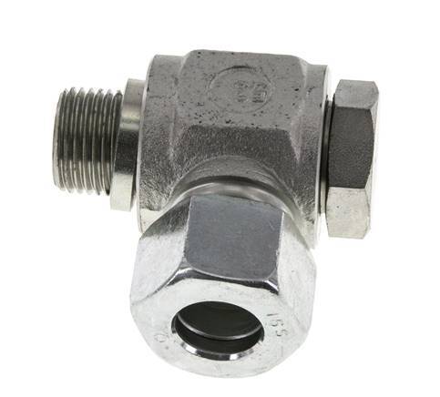 16S & G1/2'' Verzinkt Stalen Swivel Joint Snijringkoppeling Buitendraad 400bar Draaibaar ISO 8434-1
