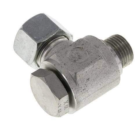 16S & G1/2'' Verzinkt Stalen Swivel Joint Snijringkoppeling Buitendraad 400bar Draaibaar ISO 8434-1