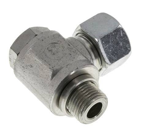 16S & G1/2'' Verzinkt Stalen Swivel Joint Snijringkoppeling Buitendraad 400bar Draaibaar ISO 8434-1