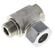 25S & G1'' Verzinkt Stalen Swivel Joint Snijringkoppeling Buitendraad 250bar Draaibaar ISO 8434-1