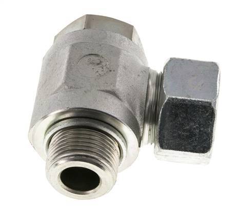25S & G1'' Verzinkt Stalen Swivel Joint Snijringkoppeling Buitendraad 250bar Draaibaar ISO 8434-1