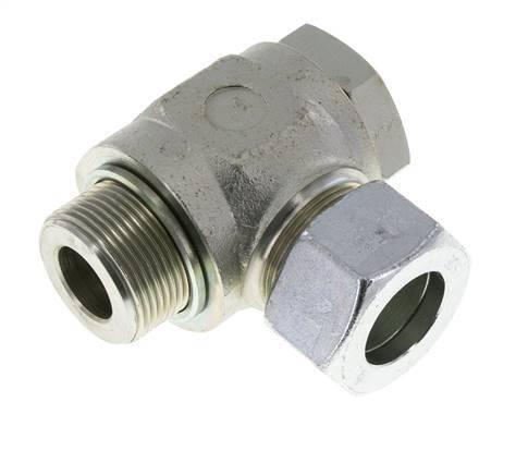 30S & G1-1/4'' Verzinkt Stalen Swivel Joint Snijringkoppeling Buitendraad 250bar Draaibaar ISO 8434-1