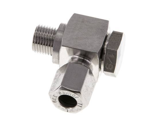 6LL & G1/8'' RVS Swivel Joint Snijringkoppeling Buitendraad 100bar Draaibaar ISO 8434-1