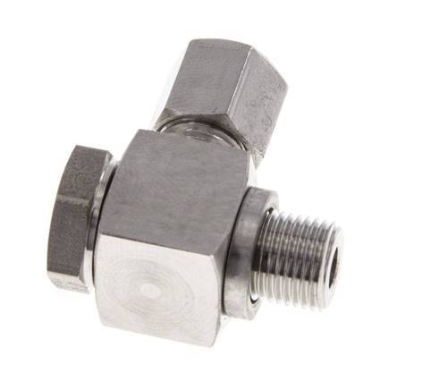 6LL & G1/8'' RVS Swivel Joint Snijringkoppeling Buitendraad 100bar Draaibaar ISO 8434-1
