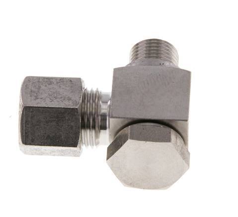 8LL & G1/8'' RVS Swivel Joint Snijringkoppeling Buitendraad 100bar Draaibaar ISO 8434-1