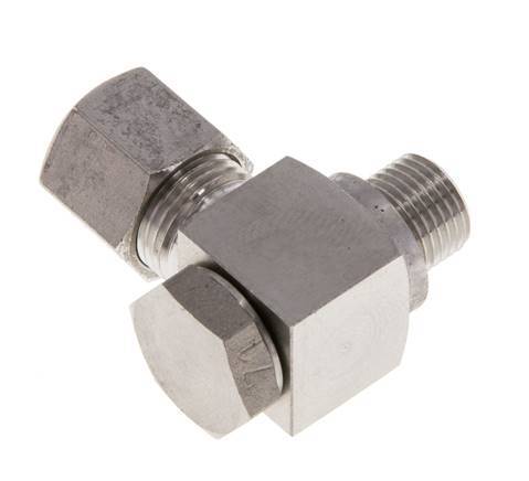 8LL & G1/8'' RVS Swivel Joint Snijringkoppeling Buitendraad 100bar Draaibaar ISO 8434-1