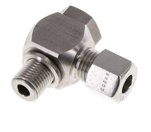 8L & G1/4'' RVS Swivel Joint Snijringkoppeling Buitendraad 315bar Draaibaar ISO 8434-1