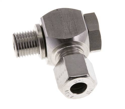 8L & G1/4'' RVS Swivel Joint Snijringkoppeling Buitendraad 315bar Draaibaar ISO 8434-1