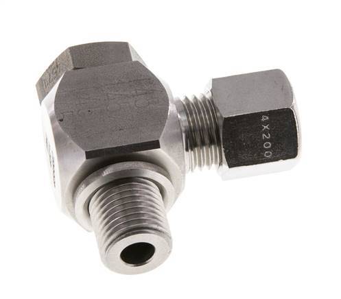 8L & G1/4'' RVS Swivel Joint Snijringkoppeling Buitendraad 315bar Draaibaar ISO 8434-1