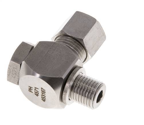 10L & G1/4'' RVS Swivel Joint Snijringkoppeling Buitendraad 315bar Draaibaar ISO 8434-1