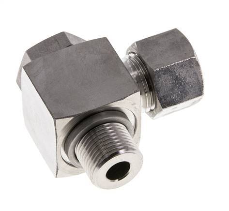 12L & G3/8'' RVS Swivel Joint Snijringkoppeling Buitendraad 315bar Draaibaar ISO 8434-1