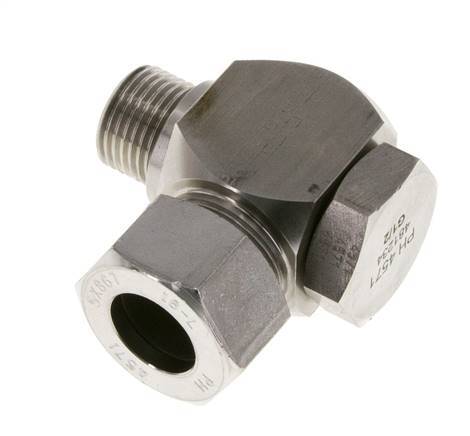 18L & G1/2'' RVS Swivel Joint Snijringkoppeling Buitendraad 315bar Draaibaar ISO 8434-1