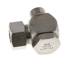 18L & G1/2'' RVS Swivel Joint Snijringkoppeling Buitendraad 315bar Draaibaar ISO 8434-1