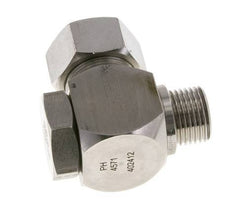 18L & G1/2'' RVS Swivel Joint Snijringkoppeling Buitendraad 315bar Draaibaar ISO 8434-1