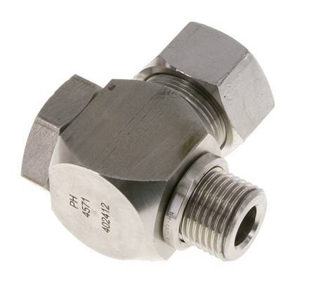 18L & G1/2'' RVS Swivel Joint Snijringkoppeling Buitendraad 315bar Draaibaar ISO 8434-1