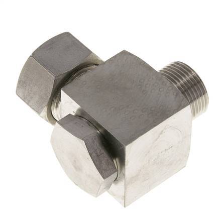 22L & G3/4'' RVS Swivel Joint Snijringkoppeling Buitendraad 160bar Draaibaar ISO 8434-1