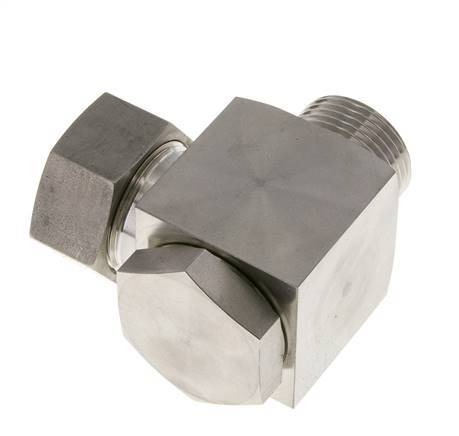 28L & G1'' RVS Swivel Joint Snijringkoppeling Buitendraad 160bar Draaibaar ISO 8434-1