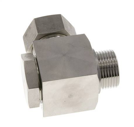 28L & G1'' RVS Swivel Joint Snijringkoppeling Buitendraad 160bar Draaibaar ISO 8434-1