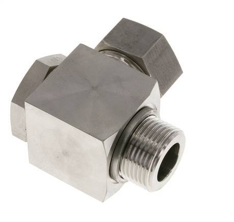 28L & G1'' RVS Swivel Joint Snijringkoppeling Buitendraad 160bar Draaibaar ISO 8434-1
