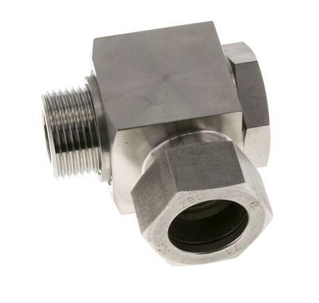 28L & G1'' RVS Swivel Joint Snijringkoppeling Buitendraad 160bar Draaibaar ISO 8434-1