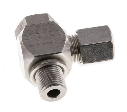 6S & G1/4'' RVS Swivel Joint Snijringkoppeling Buitendraad 400bar Draaibaar ISO 8434-1