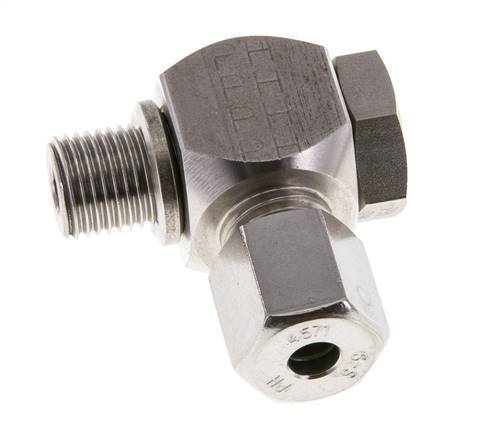 6S & G1/4'' RVS Swivel Joint Snijringkoppeling Buitendraad 400bar Draaibaar ISO 8434-1