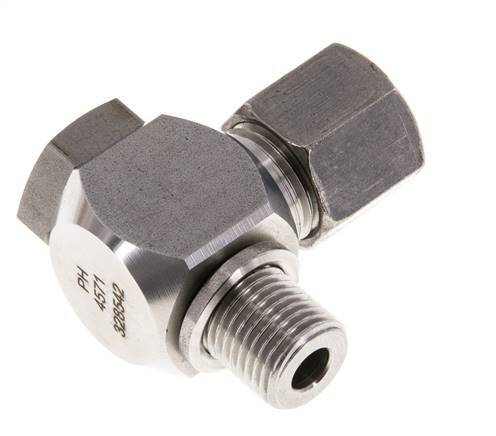 8S & G1/4'' RVS Swivel Joint Snijringkoppeling Buitendraad 400bar Draaibaar ISO 8434-1