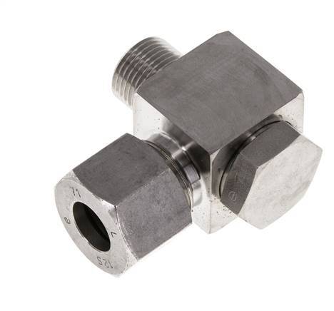 12S & G3/8'' RVS Swivel Joint Snijringkoppeling Buitendraad 400bar Draaibaar ISO 8434-1