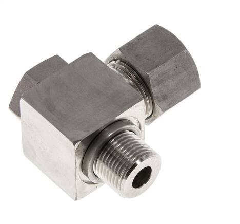 12S & G3/8'' RVS Swivel Joint Snijringkoppeling Buitendraad 400bar Draaibaar ISO 8434-1