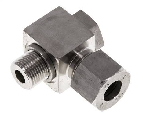 12S & G3/8'' RVS Swivel Joint Snijringkoppeling Buitendraad 400bar Draaibaar ISO 8434-1