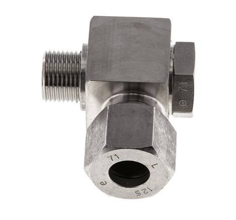 12S & G3/8'' RVS Swivel Joint Snijringkoppeling Buitendraad 400bar Draaibaar ISO 8434-1