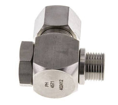 16S & G1/2'' RVS Swivel Joint Snijringkoppeling Buitendraad 400bar Draaibaar ISO 8434-1