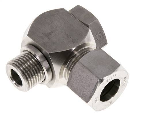 16S & G1/2'' RVS Swivel Joint Snijringkoppeling Buitendraad 400bar Draaibaar ISO 8434-1