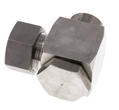 30S & G1-1/4'' RVS Swivel Joint Snijringkoppeling Buitendraad 250bar Draaibaar ISO 8434-1