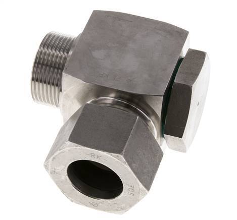 30S & G1-1/4'' RVS Swivel Joint Snijringkoppeling Buitendraad 250bar Draaibaar ISO 8434-1