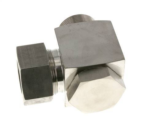 38S & G1-1/2'' RVS Swivel Joint Snijringkoppeling Buitendraad 250bar Draaibaar ISO 8434-1