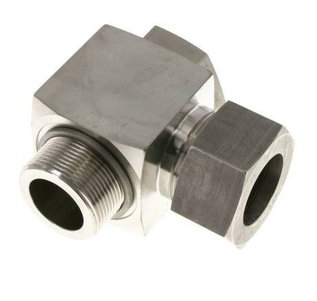 38S & G1-1/2'' RVS Swivel Joint Snijringkoppeling Buitendraad 250bar Draaibaar ISO 8434-1