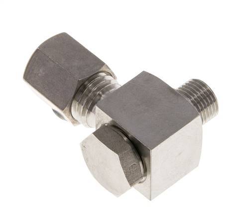 6L & G1/8'' RVS Swivel Joint Knelfitting Buitendraad 315bar Draaibaar ISO 8434-1