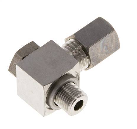 6L & G1/8'' RVS Swivel Joint Knelfitting Buitendraad 315bar Draaibaar ISO 8434-1