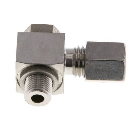 6L & G1/8'' RVS Swivel Joint Knelfitting Buitendraad 315bar Draaibaar ISO 8434-1