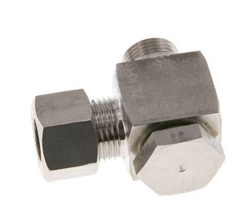 12L & G3/8'' RVS Swivel Joint Knelfitting Buitendraad 315bar Draaibaar ISO 8434-1