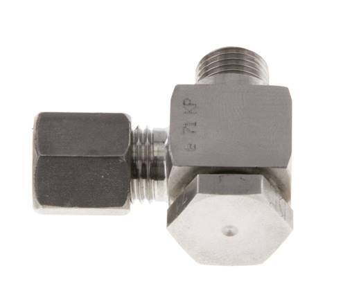 6S & G1/4'' RVS Swivel Joint Knelfitting Buitendraad 400bar Draaibaar ISO 8434-1