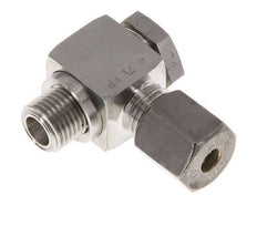6S & G1/4'' RVS Swivel Joint Knelfitting Buitendraad 400bar Draaibaar ISO 8434-1