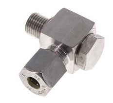 8S & G1/4'' RVS Swivel Joint Knelfitting Buitendraad 400bar Draaibaar ISO 8434-1